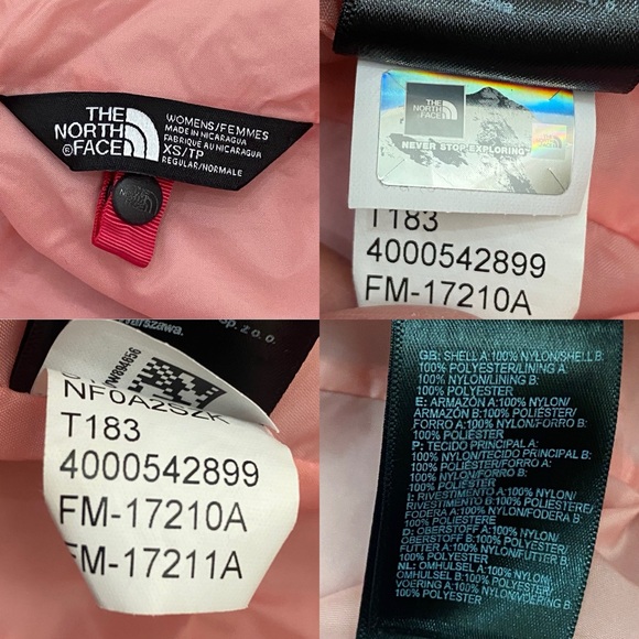 THE NORTH FACE Pink Red Dryvent Women’s Hooded Rain Jacket Size XS - Picture 16 of 16